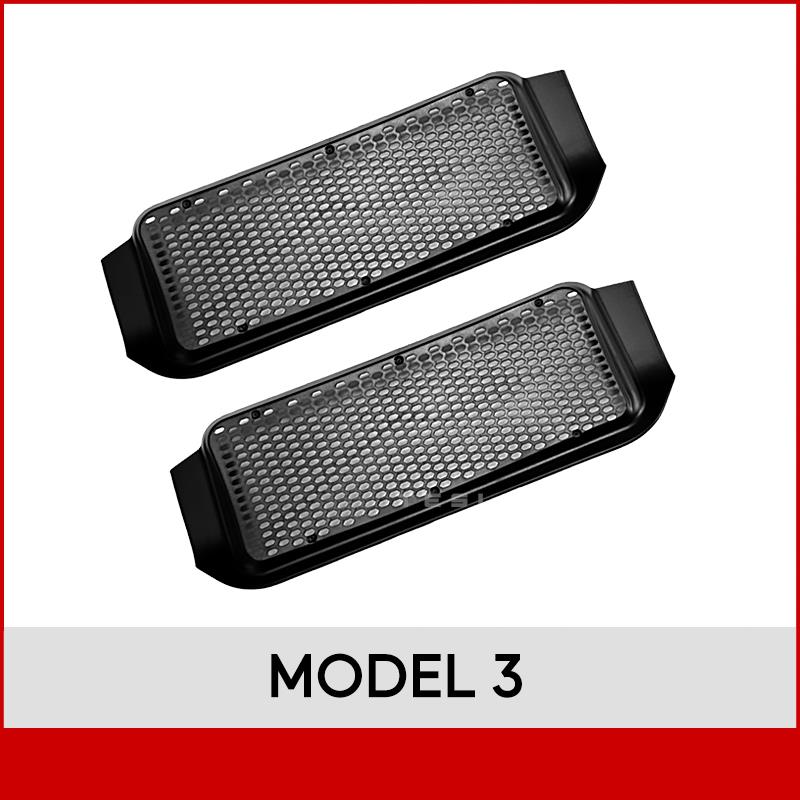 For Tesla Model Y 3 Car Air Conditioner Outlet Protection Cover Rear Air Vent Mask Under Seat Anti Dust Prevent Debris 2pcs