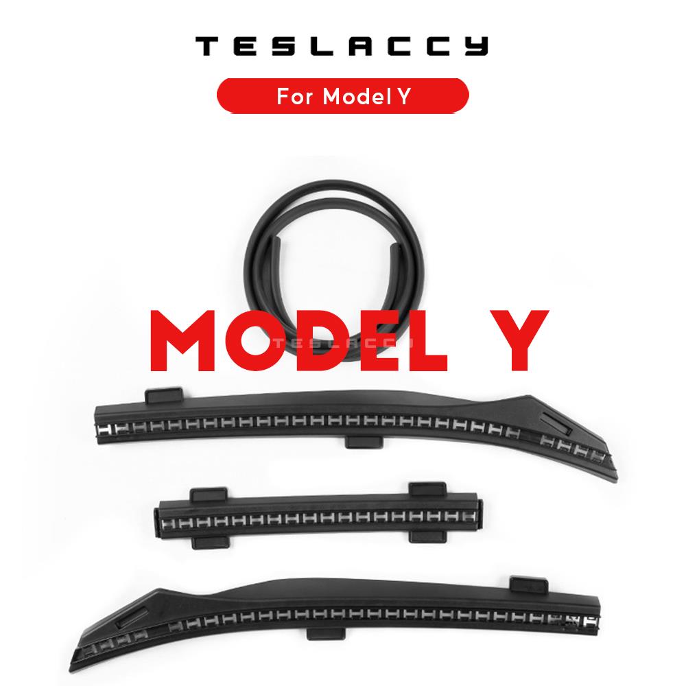 For Tesla Model 3 Y Waterproof Strip Car Front Hood Air Inlet Protective Chassis Cover Seal Protector Dust Proof