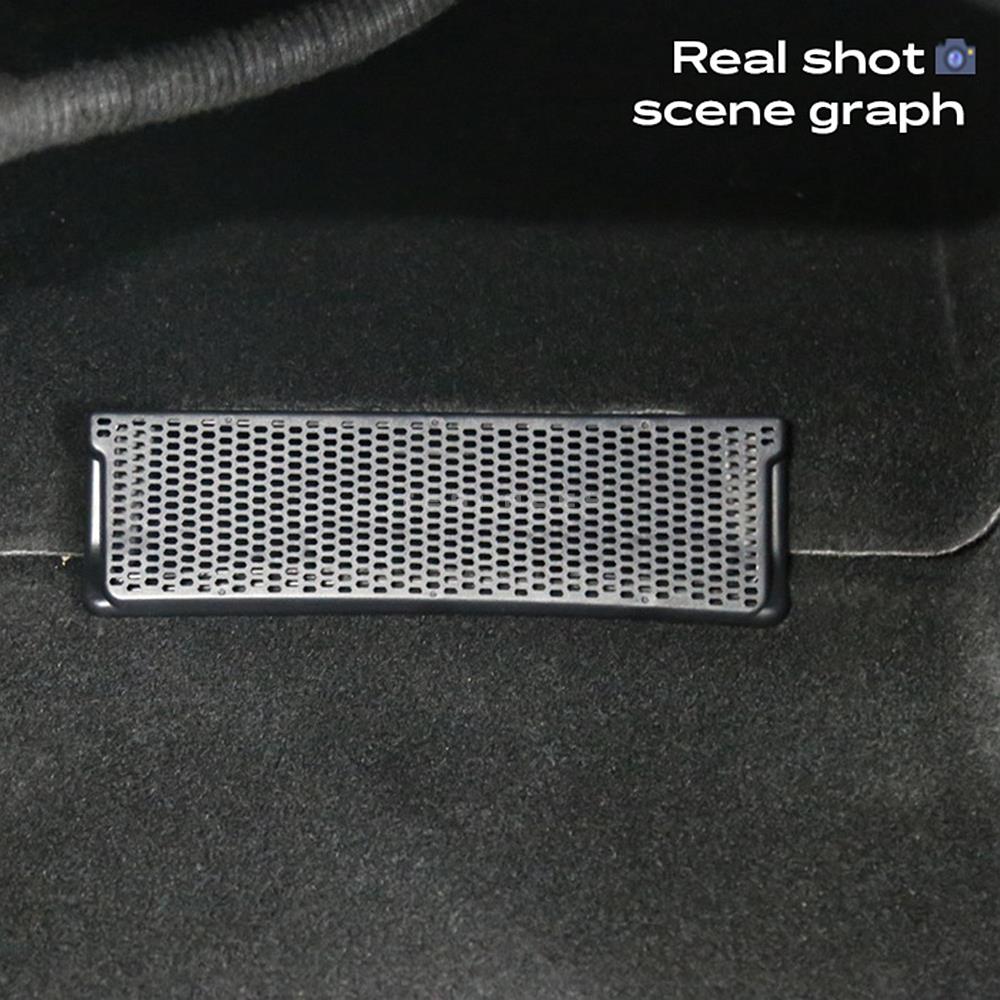 For Tesla Model Y 3 Car Air Conditioner Outlet Protection Cover Rear Air Vent Mask Under Seat Anti Dust Prevent Debris 2pcs