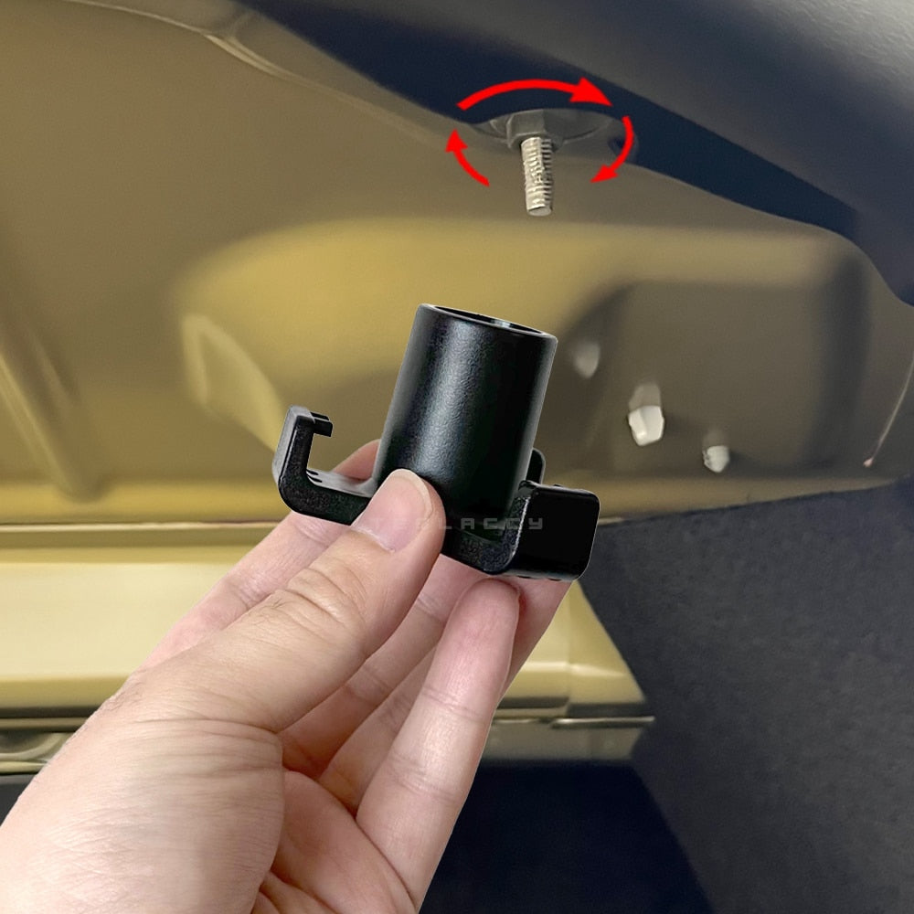 For Tesla Model 3 Trunk Hook Grocery Bag Hook Car Pendant Accessories Luggage Compartment Glove Bag Hook 2023 2022 2021