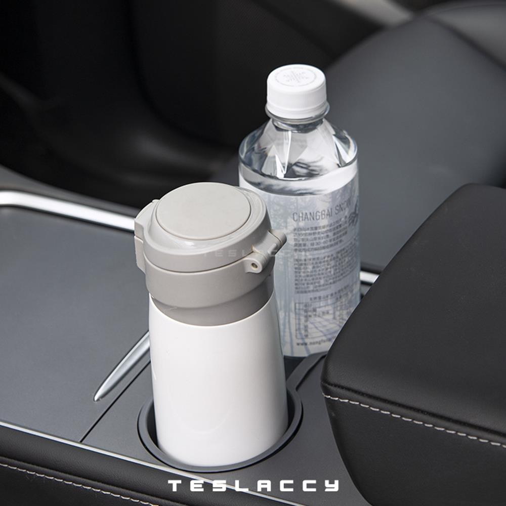 Water Cup Holder For Tesla Model 3 Y Center Console Accessories Non-slip Waterproof Non-toxic Odorless Car Coasters Black Gray