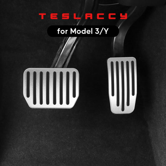 For 2022-2023 Tesla Model 3 Y Car Foot Pedal Pads Covers Accessories Aluminum Alloy Accelerator Brake Rest Pedal