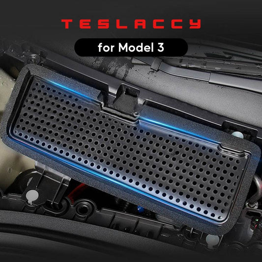 For Tesla Model 3 Car Intake Air Filter Melt Blown Fabric Air Flow Vent Cover Trim Anti-Blocking Prevention Intake Cover 2022