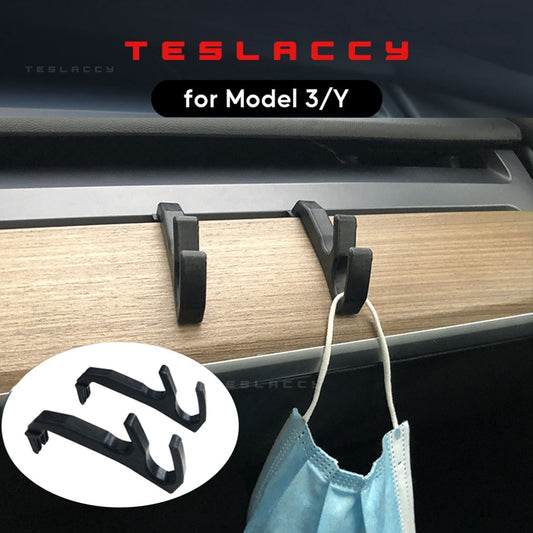 For Tesla Model 3 Y Car Hook Air Outlet Instrument Panel ABS Durable Storage 2021 2022 2023 Interior Accessories Decoration