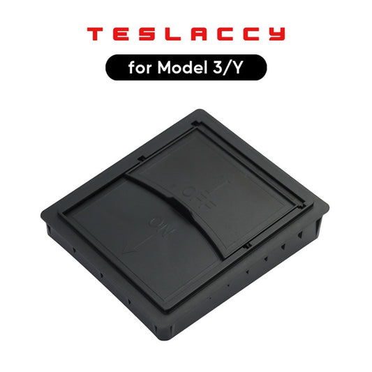 For Tesla Model 3 Y Car Central Armrest Concealed Storage Box Hidden Case Secret Private Organized Container Slide to Open Close